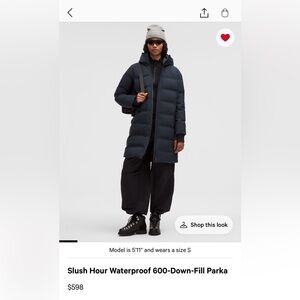 Lululemon Slush hour waterproof 600 down-fill parka